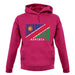 Namibia Barcode Style Flag unisex hoodie