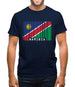 Namibia Barcode Style Flag Mens T-Shirt