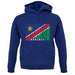Namibia Barcode Style Flag unisex hoodie