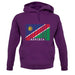 Namibia Barcode Style Flag unisex hoodie