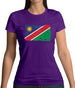 Namibia Grunge Style Flag Womens T-Shirt