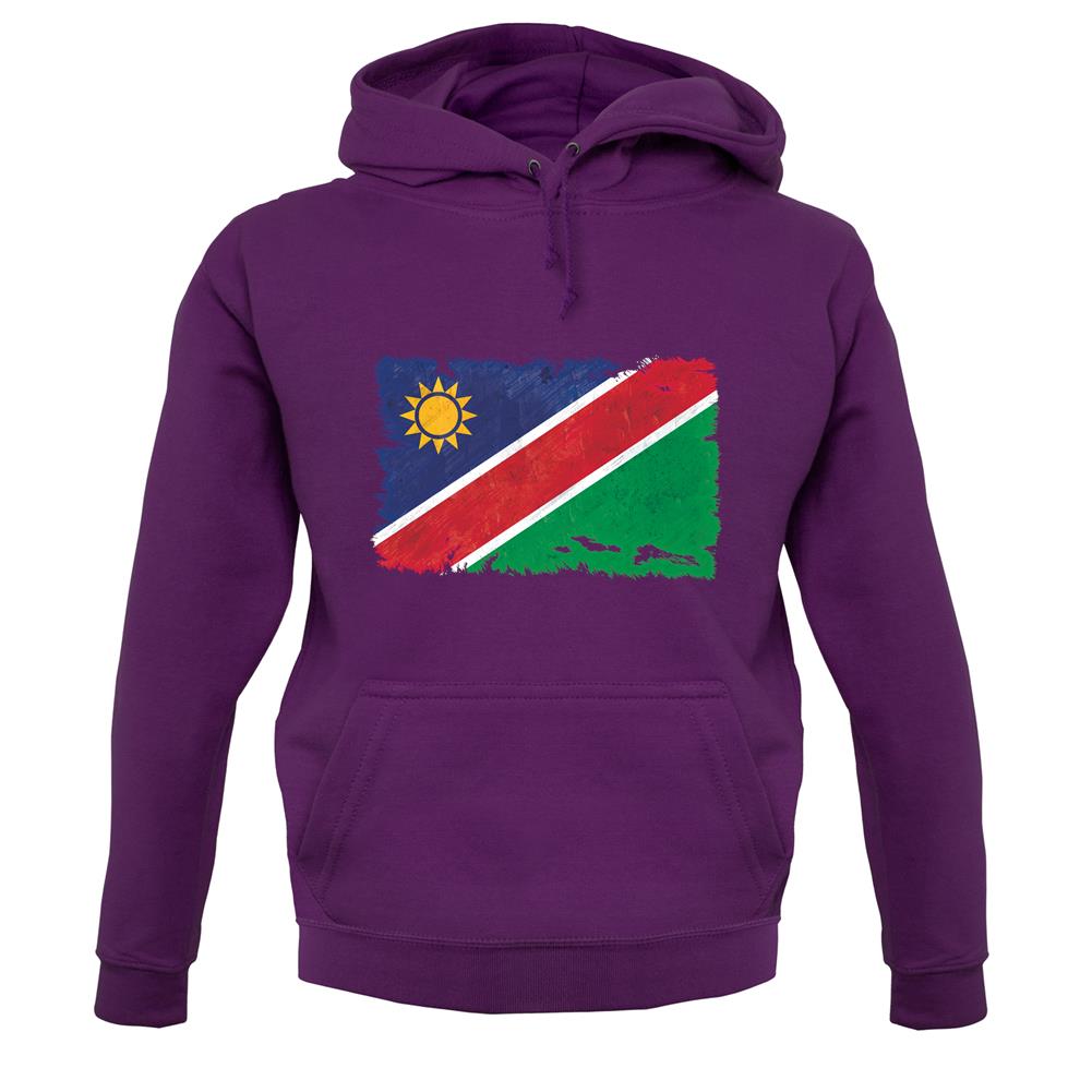 Namibia Grunge Style Flag unisex hoodie