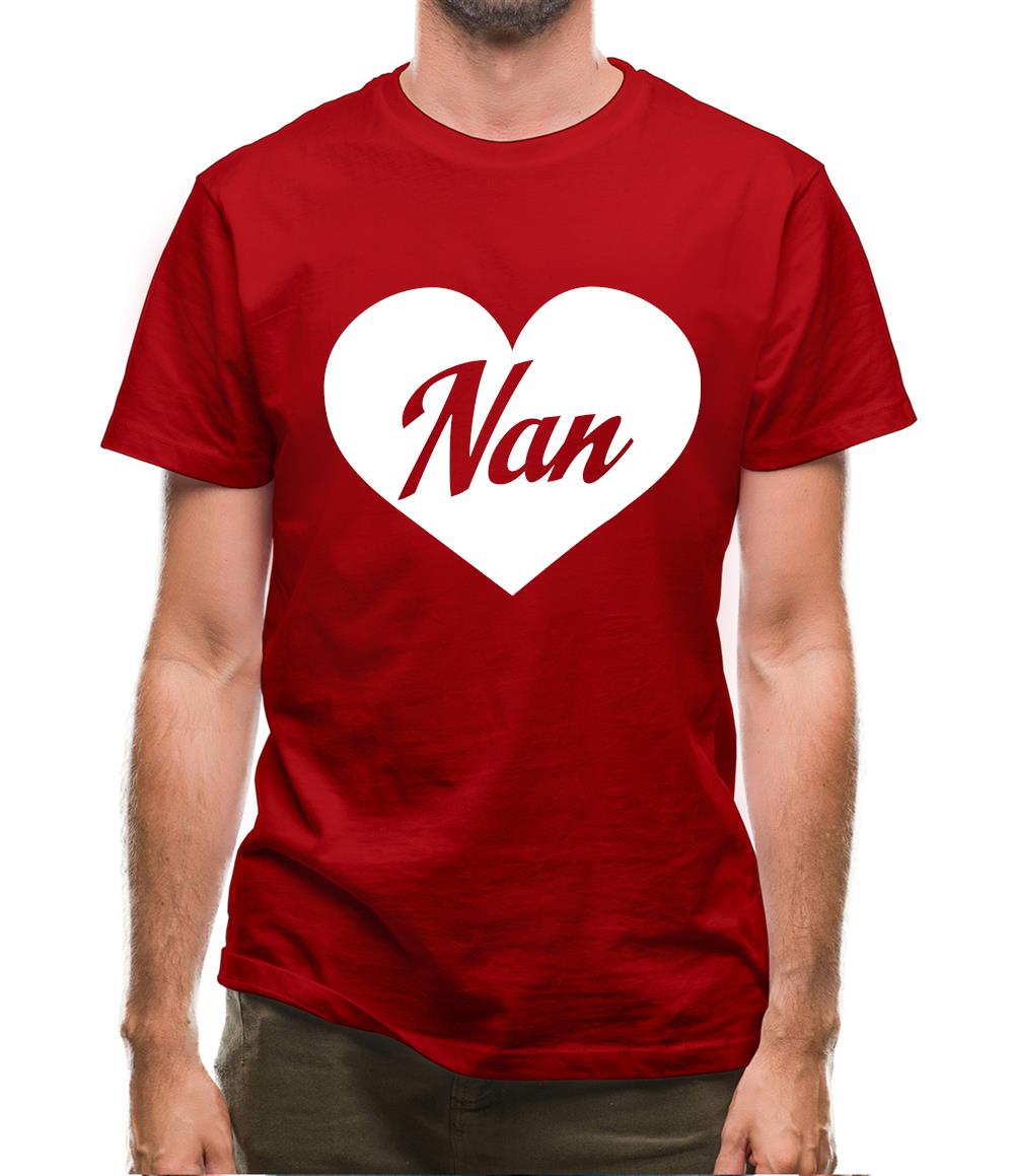 Heart Nan Mens T-Shirt