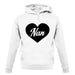 Heart Nan unisex hoodie