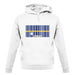 Nauru Barcode Style Flag unisex hoodie