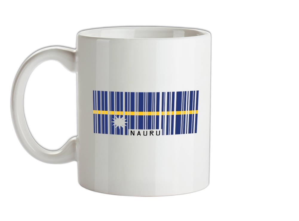 Nauru Barcode Style Flag Ceramic Mug