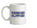 Nauru Barcode Style Flag Ceramic Mug