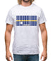 Nauru Barcode Style Flag Mens T-Shirt