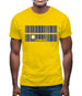 Nauru Barcode Style Flag Mens T-Shirt
