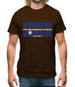 Nauru Barcode Style Flag Mens T-Shirt