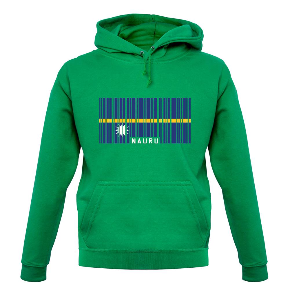 Nauru Barcode Style Flag unisex hoodie