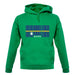 Nauru Barcode Style Flag unisex hoodie