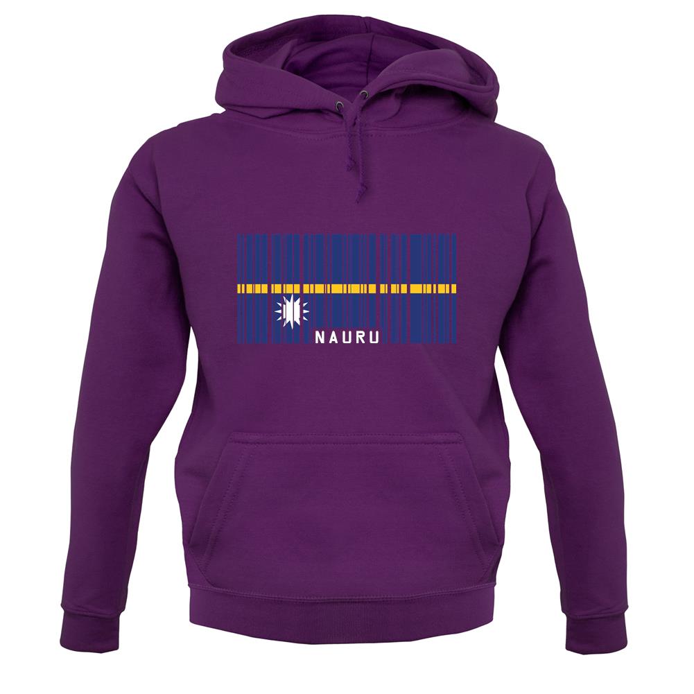 Nauru Barcode Style Flag unisex hoodie