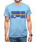 Nauru Barcode Style Flag Mens T-Shirt