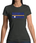 Nauru Grunge Style Flag Womens T-Shirt