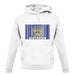 Nebraska Barcode Style Flag unisex hoodie
