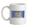 Nebraska Barcode Style Flag Ceramic Mug