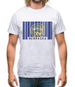 Nebraska Barcode Style Flag Mens T-Shirt