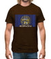 Nebraska Barcode Style Flag Mens T-Shirt