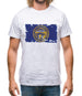 Nebraska Grunge Style Flag Mens T-Shirt