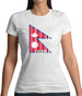 Nepal Barcode Style Flag Womens T-Shirt