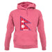 Nepal Barcode Style Flag unisex hoodie