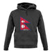 Nepal Barcode Style Flag unisex hoodie