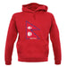Nepal Barcode Style Flag unisex hoodie