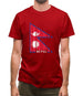 Nepal Barcode Style Flag Mens T-Shirt