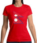 Nepal Grunge Style Flag Womens T-Shirt