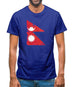 Nepal Grunge Style Flag Mens T-Shirt