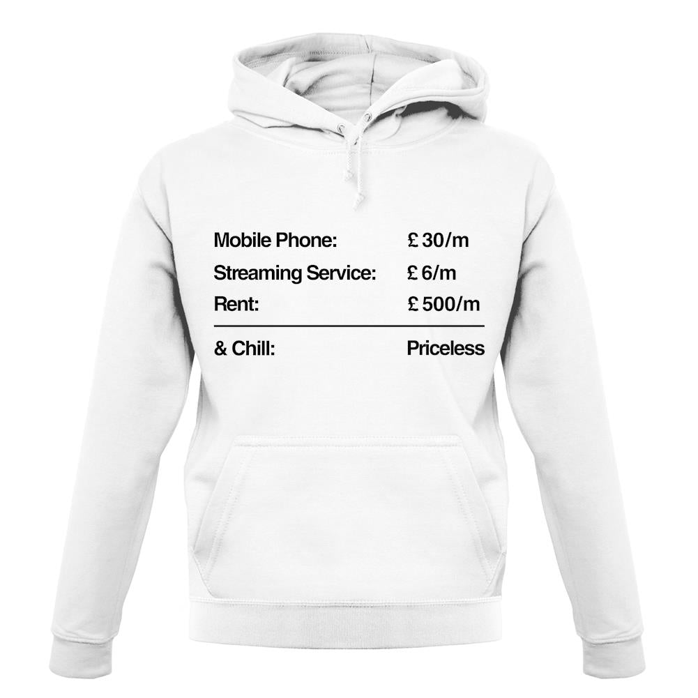 Netflix & Chill Priceless unisex hoodie