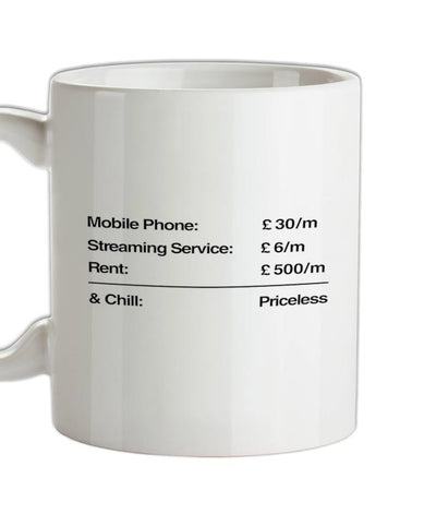 Netflix & Chill Priceless Ceramic Mug