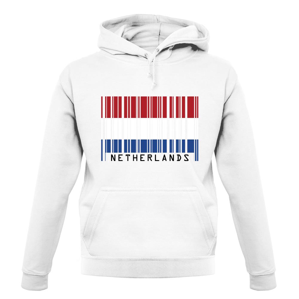 Netherlands Barcode Style Flag unisex hoodie