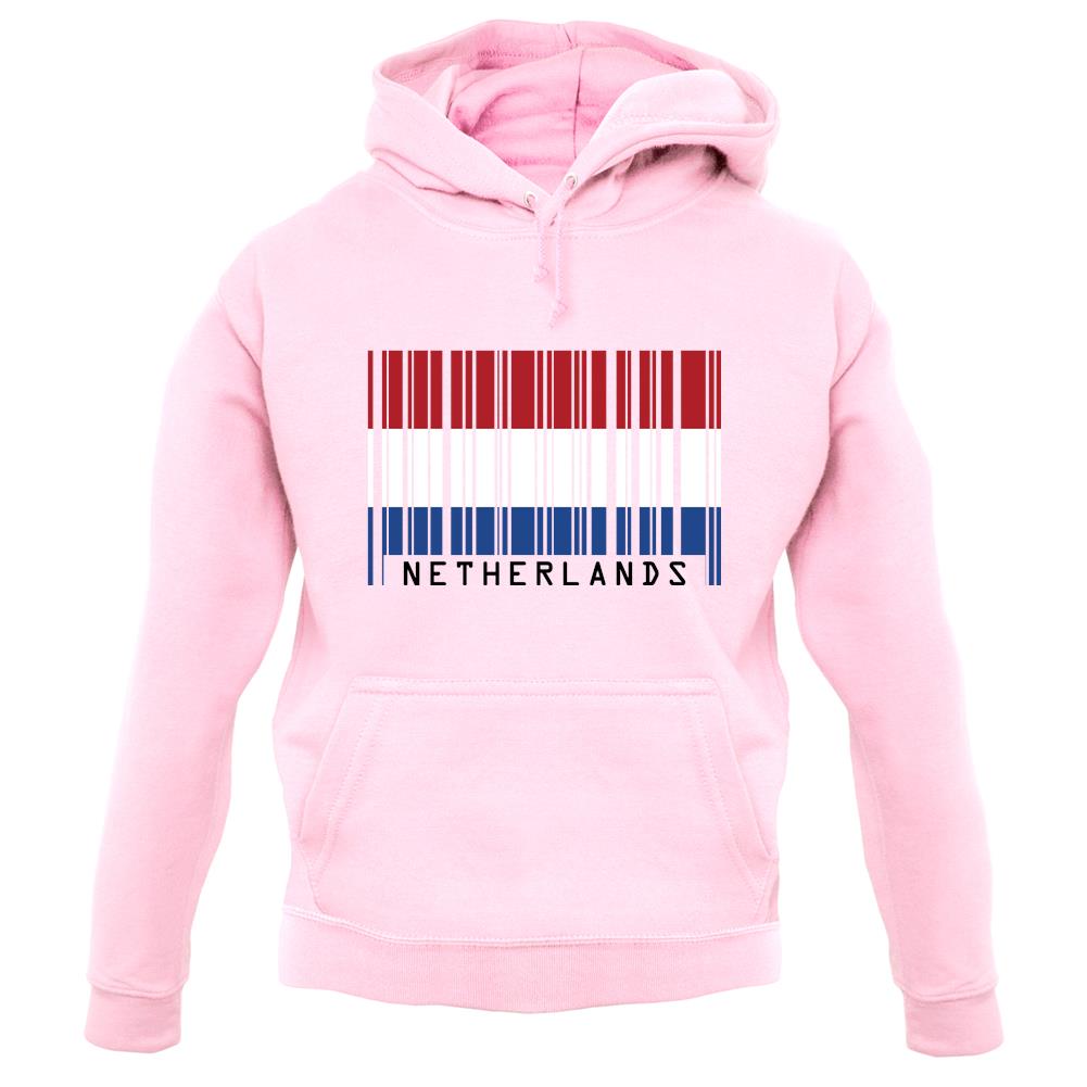 Netherlands Barcode Style Flag unisex hoodie
