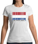 Netherlands Barcode Style Flag Womens T-Shirt