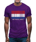 Netherlands Barcode Style Flag Mens T-Shirt