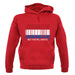 Netherlands Barcode Style Flag unisex hoodie