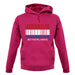 Netherlands Barcode Style Flag unisex hoodie
