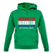 Netherlands Barcode Style Flag unisex hoodie