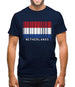 Netherlands Barcode Style Flag Mens T-Shirt