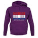 Netherlands Barcode Style Flag unisex hoodie
