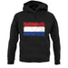 Netherlands Grunge Style Flag unisex hoodie