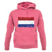 Netherlands Grunge Style Flag unisex hoodie