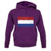 Netherlands Grunge Style Flag unisex hoodie