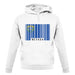 Nevada Barcode Style Flag unisex hoodie