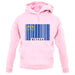 Nevada Barcode Style Flag unisex hoodie