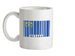 Nevada Barcode Style Flag Ceramic Mug