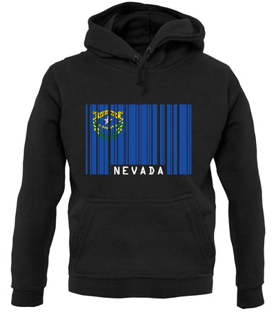 Nevada Barcode Style Flag unisex hoodie