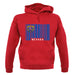 Nevada Barcode Style Flag unisex hoodie